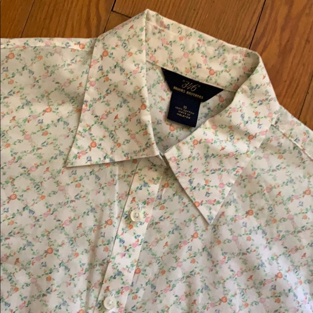 SALE! 🖤 Brooks Brothers Cotton Floral Blouse